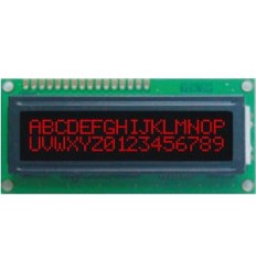 LCD - 2 x 16 znaków RED