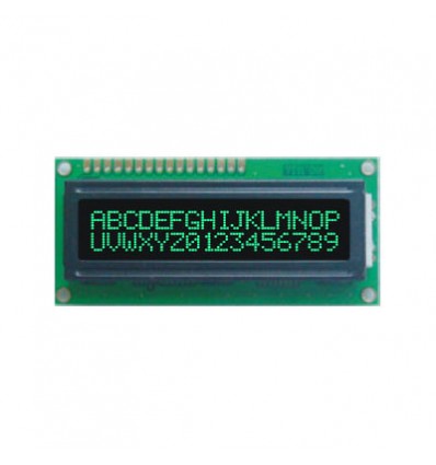 LCD - 2 x 16 znaków Green